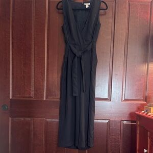 Beautiful Midnight Navy Sleeveless 3/4 Jumpsuit